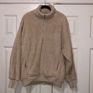 NWOT Express teddy bear Sherpa like sweatshirt